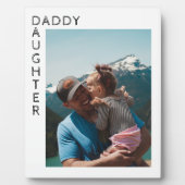 父の娘のパーソナライズされた写真 フォトプラーク (正面)