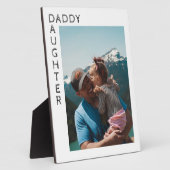 父の娘のパーソナライズされた写真 フォトプラーク (側面)