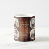 父の娘のパーソナライズなInstagramの写真の格子 コーヒーマグカップ (中央)