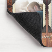 父の娘のパーソナライズなInstagramの写真の格子 マウスパッド (コーナー)