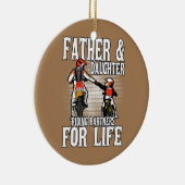 父の娘の乗馬パートナーMoto Dirt Bike セラミックオーナメント (右)