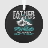 父の娘は常にハートハートギフトパパ オーナメント (裏面)