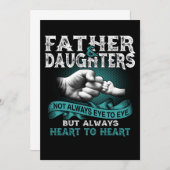 父の娘は常にハートハートギフトパパ 案内状 (正面/裏面)
