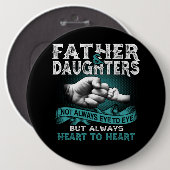 父の娘は常にハートハートギフトパパ 缶バッジ (正面&裏面)