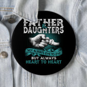 父の娘は常にハートハートギフトパパ 缶バッジ (インサイチュ)