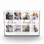 父の娘ハートスクリプト |フォトグリッドのコラージュ フォトブロック (正面)