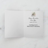 父の宗教悔やみや弔慰の喪失 カード (内部)