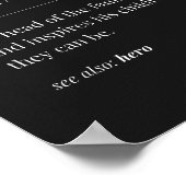 父の定義の最初の最初のバンプ(黒) ポスター (角)