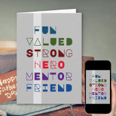 父の定義タイポグラフィ父の日 カード