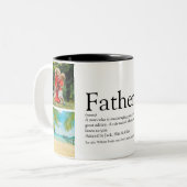 父の定義引用文写真校 ツートーンマグカップ (正面左)