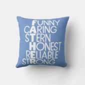 父の属性クロスワードアート クッション (裏面)