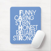 父の属性クロスワードアート マウスパッド (マウス)