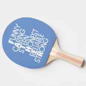 父の属性クロスワードアート 卓球ラケット (横)