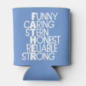 父の属性クロスワードアート 缶クーラー (裏面)