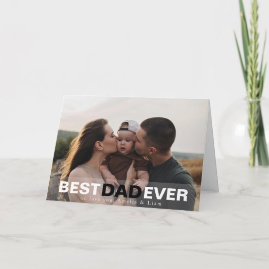 . .父の幸せな一日を妻から サンキューカード (正面)