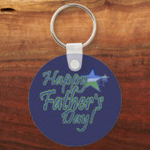 父の幸せな日スターパパ キーホルダー (正面)