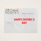 父の幸せな日 (裏面)