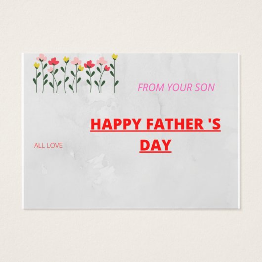 父の幸せな日 (裏面)