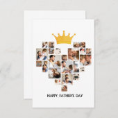 父の幸せな日 サンキューカード (正面/裏面)