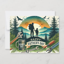父の幸せな日 ポストカード