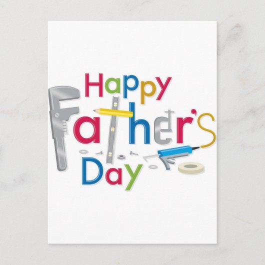 父の幸せな日 ポストカード (正面)