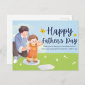父の幸せな日 ポストカード (正面/裏面)