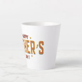 父の幸せな日 – 世界への心からの贈り物» カフェラテマグ (正面)