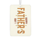 父の幸せな日 – 世界への心からの贈り物» カーエアーフレッシュナー (裏面)