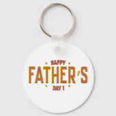 父の幸せな日 – 世界への心からの贈り物» キーホルダー (正面)