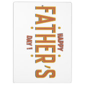 父の幸せな日 – 世界への心からの贈り物» クリップボード (裏面)