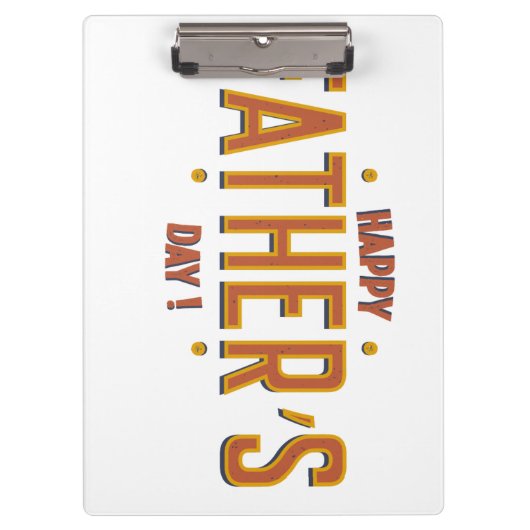 父の幸せな日 – 世界への心からの贈り物» クリップボード (正面)