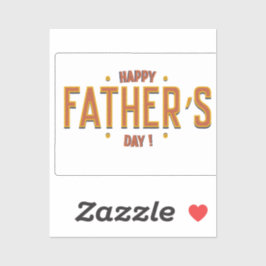 父の幸せな日 – 世界への心からの贈り物» シール