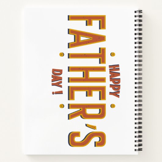 父の幸せな日 – 世界への心からの贈り物» ノートブック (裏面)