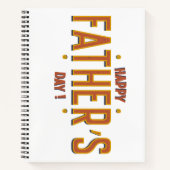 父の幸せな日 – 世界への心からの贈り物» ノートブック (正面)