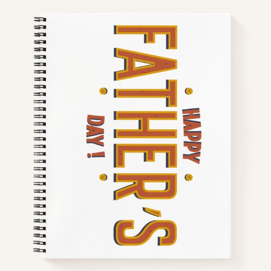 父の幸せな日 – 世界への心からの贈り物» ノートブック (正面)