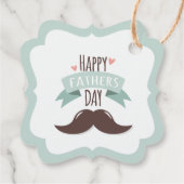 父の幸せな日 – 口ひげ フェイバータグ (裏面)