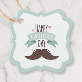 父の幸せな日 – 口ひげ フェイバータグ