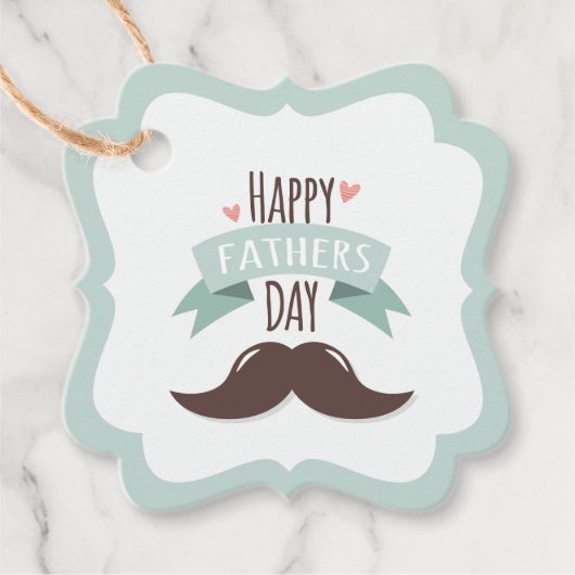 父の幸せな日 – 口ひげ フェイバータグ (正面)