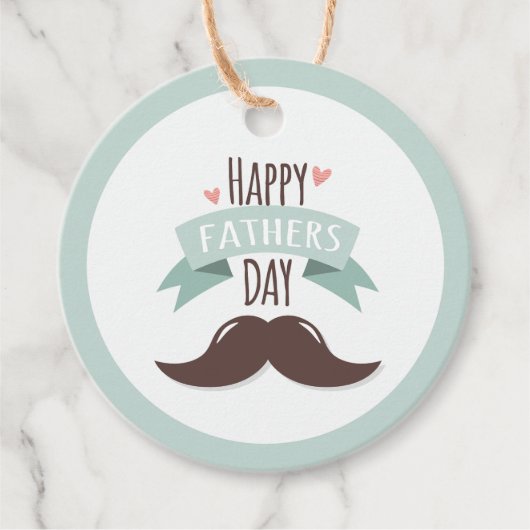 父の幸せな日 – 口ひげ フェイバータグ (正面)