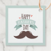 父の幸せな日 – 口ひげ フェイバータグ (裏面)