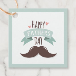 父の幸せな日 – 口ひげ フェイバータグ