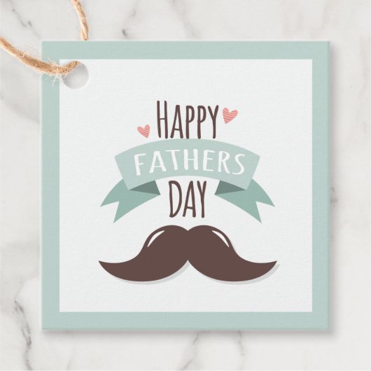 父の幸せな日 – 口ひげ フェイバータグ (正面)