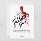 父の幸せな日 招待状 (正面)