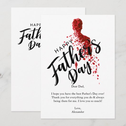 父の幸せな日 招待状 (正面/裏面)