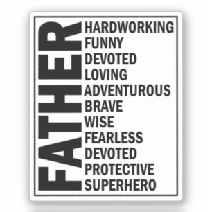 父の形容詞ファーザーデークールパパ定義 シール