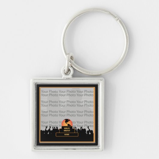 父の応援世界の最大キーチェーン キーホルダー (正面)