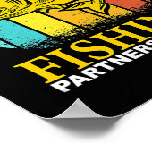 父の息子魚釣りのパートナー人生のお父さんの日 ポスター (角)