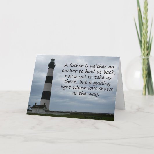 父の愛は我々に道を示す カード (正面)