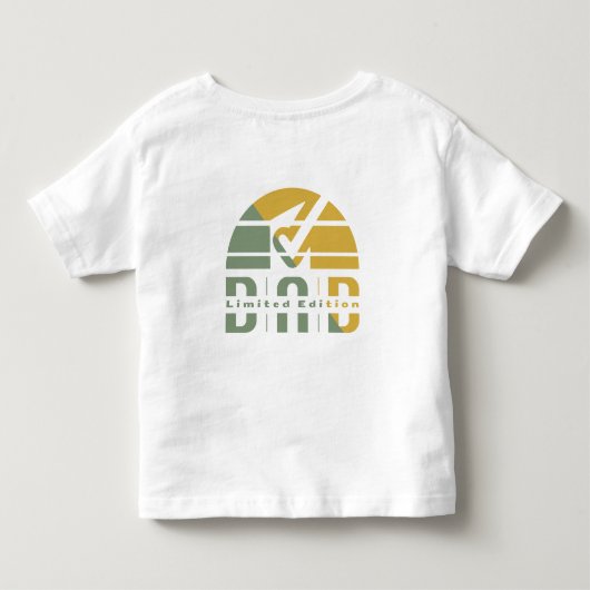 父の愛は無条件: Dad エディション トドラーTシャツ (裏面)