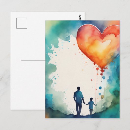 父の愛 ポストカード (正面/裏面)